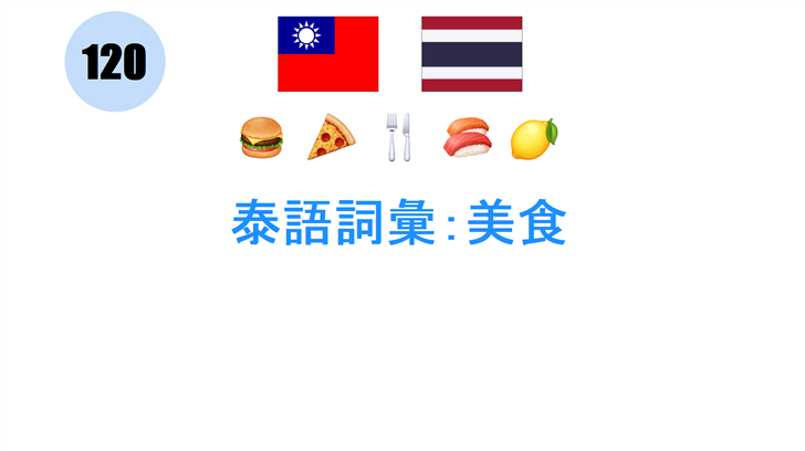 泰語詞彙：美食